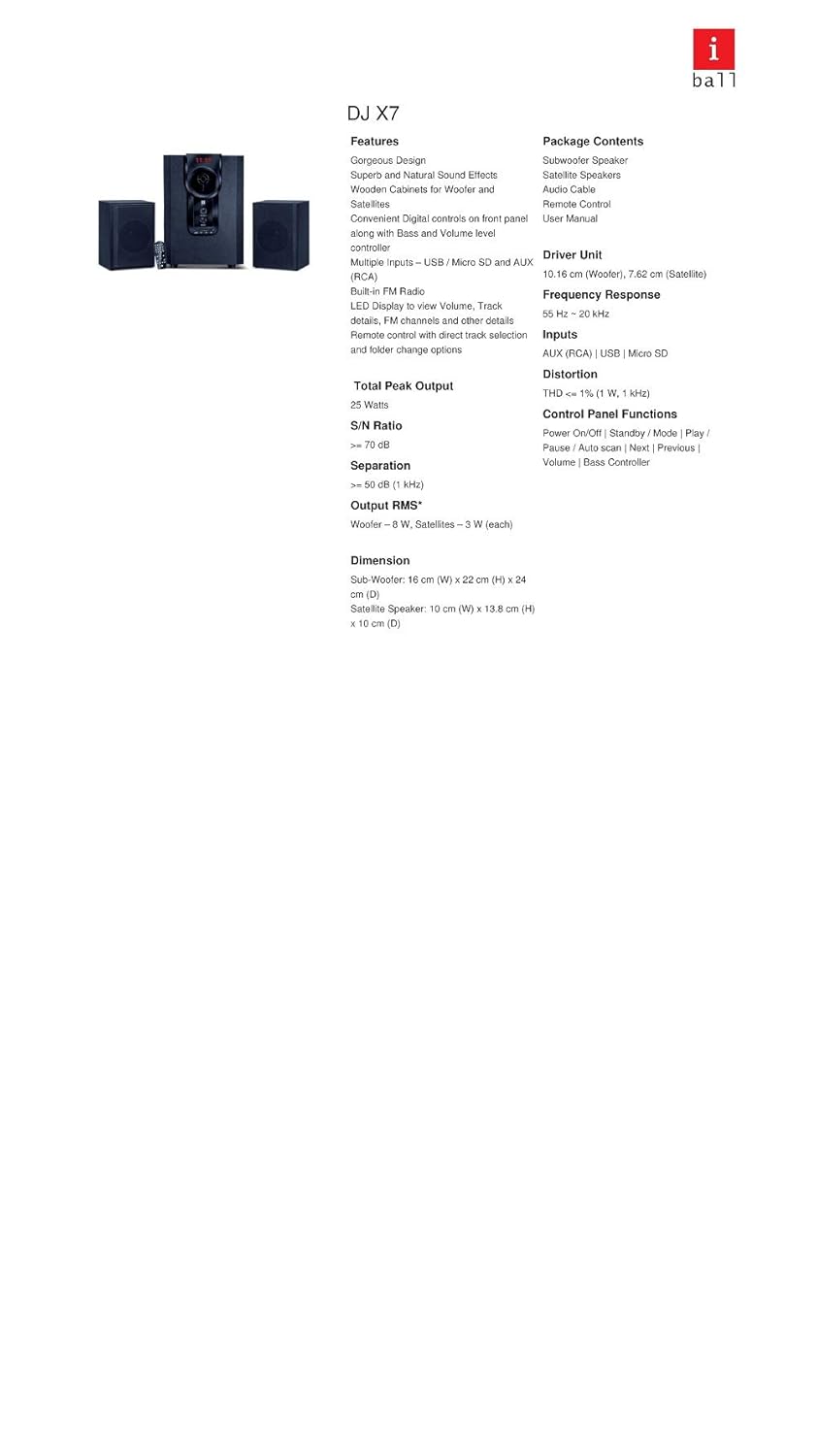 iball dj speakers