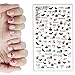 Halloween Nail Stickers, 3D Nail Tattoo Art Decals Decoration - 3 Sheets