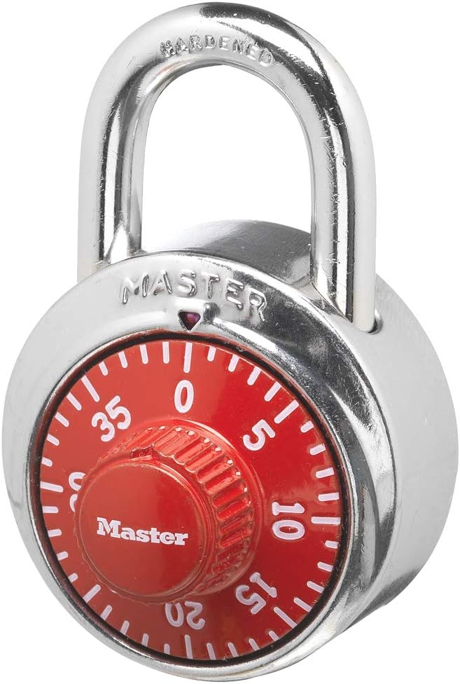 Master Lock 1505D Locker Lock Combination Padlock, 1 Pack, Assorted Colors - Combination Padlocks - 