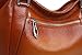 Iswee Women's Genuine Leather Handbag Urban Style Tote Top Handle Shoulder Bag Vintage Satchel Purse (Sorrel-06)