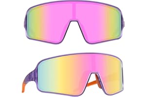 MAXJULI Polarized Kids Sports Sunglasses for Boys & Girls,UV400 Protection Youth Baseball Cycling Shades, Age 6-14 7705