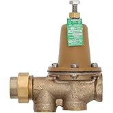 Watts LF25AUB-Z3 Lead-Free Water Pressure Reducing Valve 3/4" NPT | Cast Copper Silicon Alloy Polymer Seat 25-75 Psi Adjustable Maximum 300 PSI Thermal Expansion Bypass Stainless Steel Strainer