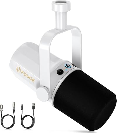 FDUCE SL40 Dynamic Microphone USB/XLR for Podcasting Gaming Live Streaming