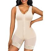 SHAPERX Women's Fajas Colombianas Tummy Control Shapewear Postpartum Full Body Shaper Butt Lifter Bodysuit