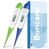 Thermometer for Baby, 2 Packs, Rectal Digital Thermometer with 10 Seconds Fast Reading (Dark Blue+Green)