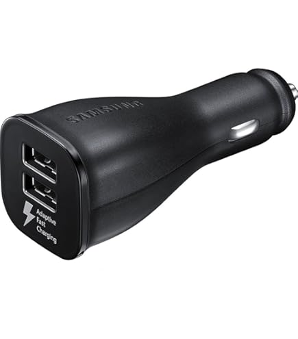 Amazon.com: Samsung Super Fast Dual Car Charger (45W+15W) Dual Ports USB-C  & USB-A - Black
