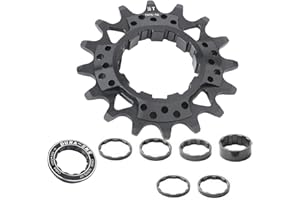 Single Speed Conversion Kits for Mountain Bikes and Road Bikes, Aluminum Alloy 16T 18T Bicycles Single Speed Flywheel Single 