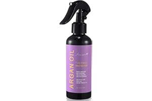 LANVIER Heat Protectant Spray for Hair with Argan Oil (6.8Fl Oz/200ml), Hair Thermal Protector up to 450F from Flat Iron, Curling Iron, Hair Blow Dryer&UV Damage & Breakage Sulfate & Alcohol Free