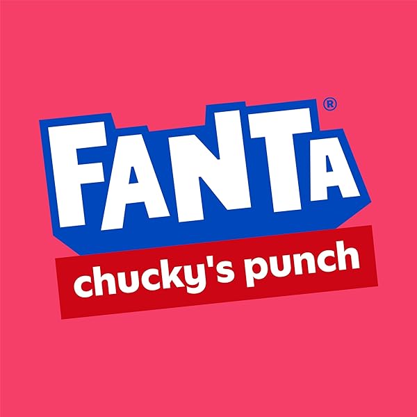 FANTA FRUIT PUNCH CAFFEINE FREE SODA SOFT DRINK, CHUCKY’S PUNCH HALLOWEEN EDITION, 12 FL. OZ. CANS, 12 PACK