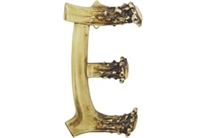 Pine Ridge Personalized Name Art 6" Antler Letter E Home Decor - 3D Western Decorative Hanging Wall Letters Decorations Deer Antler Monogram Hunting Sign Design - Unique Gift Ideas