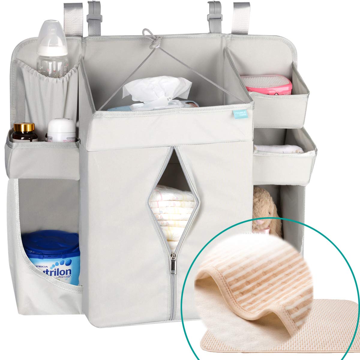 Best hanging diaper changing table organizer