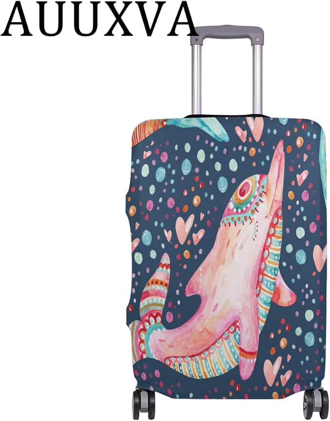 CUTEXL Travel Luggage Cover Watercolor Lovely Ocean Sea