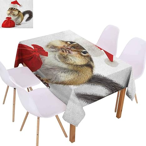 Amazon ポリエステル製テーブルクロス クリスマス 陽気なメリークリスマスイラスト 鳥と雪だるま 楽しい冬のお祝い パーティー ブルーホワイト W50 Xl80 テーブルクロス オンライン通販