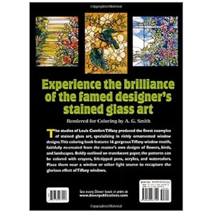 Tiffany Designs Stained Glass Coloring Book (Dover Design Stained Glass Coloring Book)