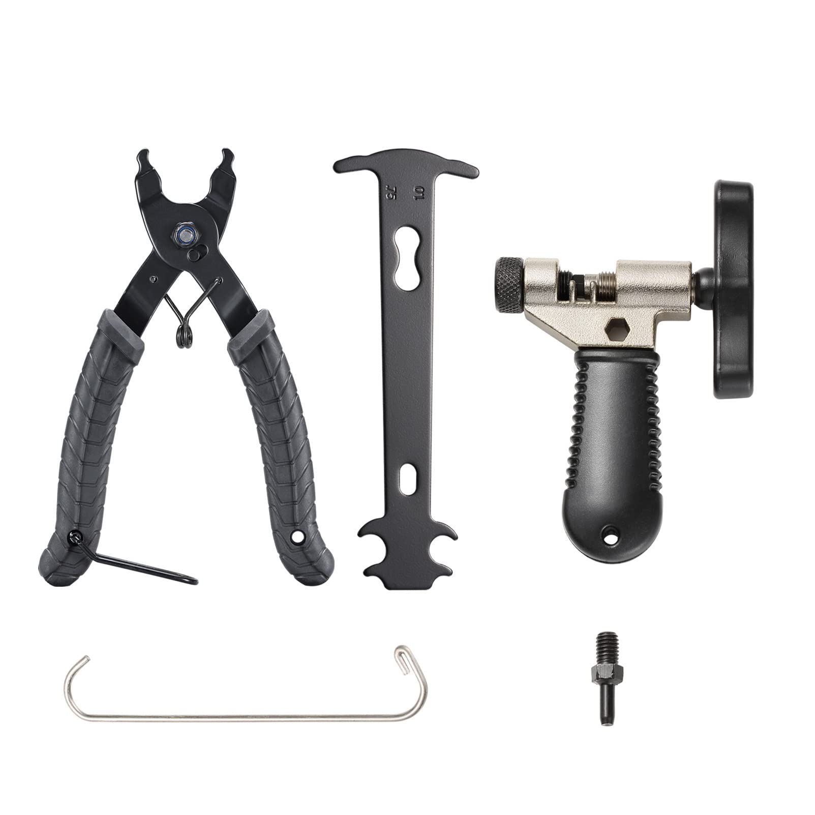 Bynccea Bicycle Link Pliers + Bicycle Chain Tool + Chain Tester Bicycle Chain Rivet Tool for 7 8 9 10 Speed Bicycle Chain Tool Set