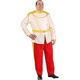 Disney Plus Size Prince Charming Costume, Cinderella Mens Halloween Costume