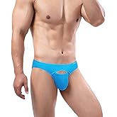 ZONBAILON Mens Sexy Front Opening Fly Access Briefs Low Rise Bulge Enhancing Pouch Bamboo Viscose Underwear Pack