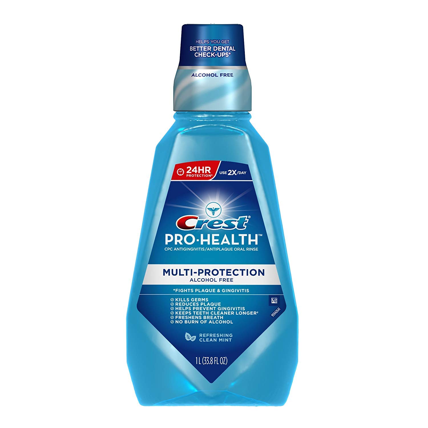 Crest Pro-Health Multi-Protection Clean Mint Mouthwash 33.8 Oz