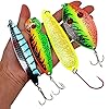 YONGZHI-589inch-Metal-Fishing-Spoons-LuresSaltwater-Hard-Spinners-Casting-Sinking-Lures-for-Northern-Pike-Salmon-Walleye-and-Largemouth-BassPack-of-4