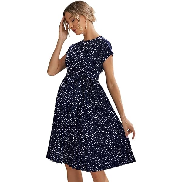 chinese dress ladies Angel Maternity Cara Maternity Maxi Dress in Black Polka Dots main image 0