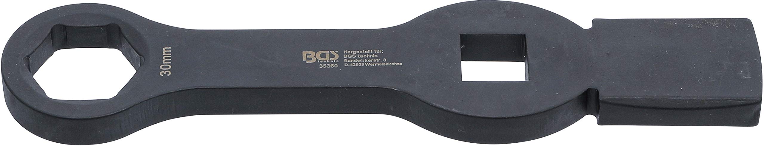 BGS 35360 | Slogging Ring Spanner | Hexagon | with 2 Striking Faces | 30 mm