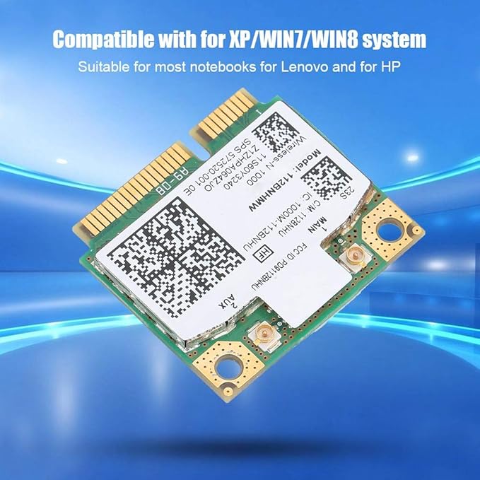 Amazon Com Wendry Wireless Network Card For Intel Link1000 N1000 112bnhmw Mini Pci E 300mbps Wireless Network Card For T4s X2 T5 Electronics Amazon Com Wendry Wireless Network Card For Intel Link1000 N1000 112bnhmw Mini Pci E 300mbps Wireless Network Card For T4s X2 T5 Electronics