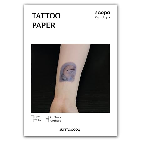 Sunnyscopa Laser-Tattoo Papier A4 5 Blatt Packung