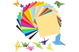 SiluFlorid 300 Sheets Origami Paper, 25 Colors Origami Paper 6x6, Double Sided Color 6" Square Oragami Paper for Scrapbook Decor, Folding Crafts Kids DIY School Arts Crafts