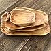 Cospring Root Wood Dish, Party Platter and Tray for Sandwich Bread Serving, appetizer display, Vintage ring dish, Hand Carved Artworks (13-15 inch)