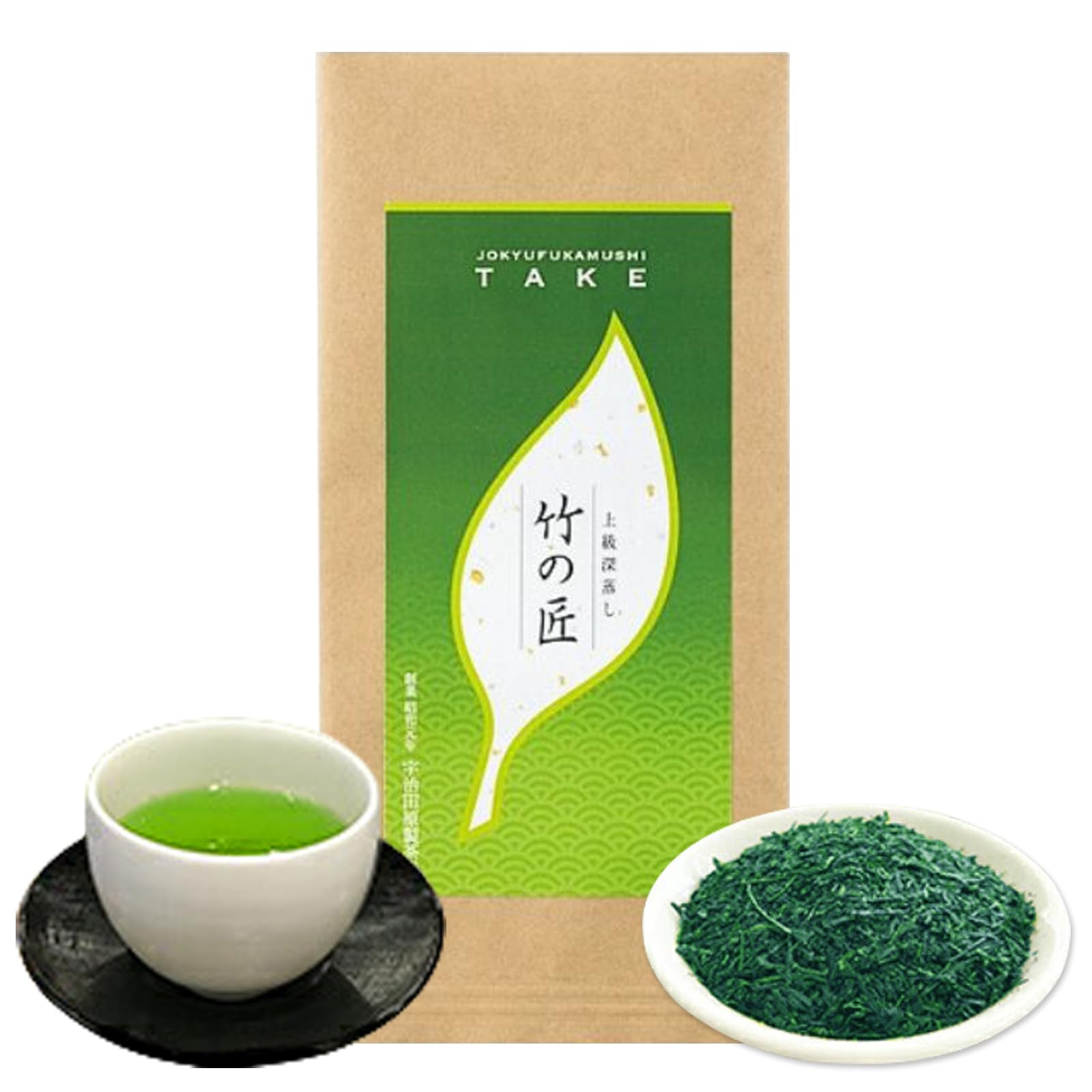 京都・宇治田原製茶場 上級 深蒸し 竹の匠 高級 茶葉 煎茶 お茶 緑茶 宇治茶 日本茶 深蒸し茶 京都 (100g) 28489 の商品画像