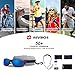 RIVBOS Sports Polarized Sunglasses Driving Glasses for Men Women Tr 90 Flexible Frame for Cycling Baseball Running 842 (Black, Blue Iced Lens)