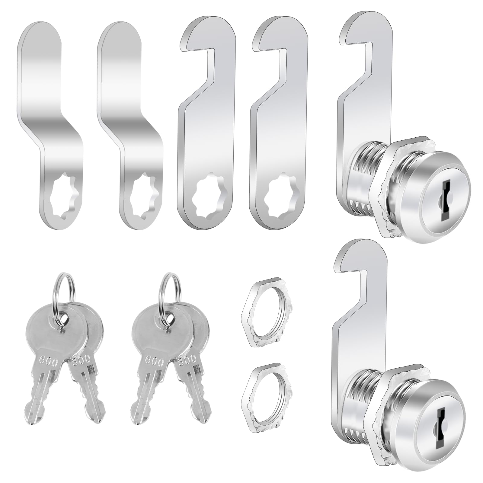 2 Pack Cabinet Locks With Keys 30mm Mailbox Lock Cam Lock Key Alike, Furniture Locker Security Drawer Lock for Cupboard Door Post Box