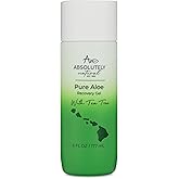 Absolutely Natural - 100% Pure Aloe Vera Cooling Gel - Lotion for Sunburn Relief & Rashes - Premium Sun Care with Vitamin E, Eucalyptus - 6 oz