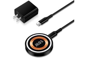 FLECOM Magsafe Charger Samsung USB C Magnetic Wireless Fast Charger 15W for Samsung Galaxy S24 Ultra S23FE S22 S21 Plus, Mag-Safe iPhone Charging Pad for iPhone 15/14/13 Pro Max Plus, 20W Type-C PD Adapter
