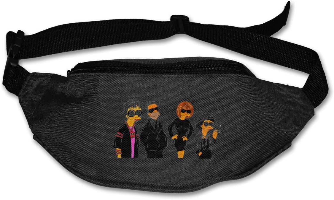 HKUTKUFGU Fanny Pack For Women Men Karl Lagerfeld Waist Bag Pouch Travel Pocket Wallet Bum Bag For Running Cycling Hiking Workout