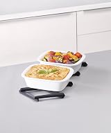 Joseph Joseph Stretch Folding Silicone Trivet Black Expanding Non Slip Stand view 4