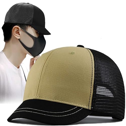 Trucker Cap Short Bill Running Hat FASHIXD Short Bill Hat Plus