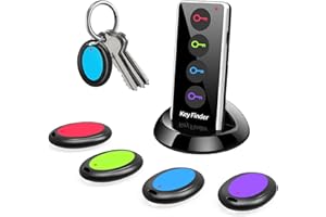 Midlocater Key Finder,85dB+ Item Locator Tags with 131ft. Working Range,Wireless Key Tracker Remote Finder Locator with Sound for Finding Wallet, Key, Phone, Glasses, Pet Tracker, All Battery Included