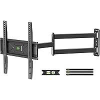 USX MOUNT Full Motion Long Arm TV Wall Mount for Most 32-70 Inch TVs up to 80 Lbs, TV Wall Bracket with Smooth Motion Swivel