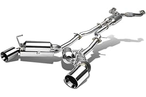DNA MOTORING CBE-370Z-D-T2 Stainless Steel Cat Back Exhaust System [Compatible with 09- Nissan 370Z]
