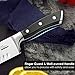 Santoku Knife Kitchen Knife Professional Japanese Chef Knife, 7 Inch Sharp Blade with Hollow Edge, Full Tang Forged by German HC Stainless Steel with Ergonomic Handle