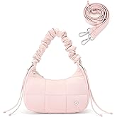 WESTBRONCO Small Puffer Shoulder Bag, Quilted Crescent Crossbody Bags for Women Nylon Daily Purse, Womens Puffy Handbags
