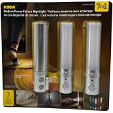KODA 7-in-1 Modern Power Failure Night Light, 3-Pack | Automatic Emergency Light with Motion Sensor | Plug-in Night Light, Flashlight &amp; Power Outage Backup