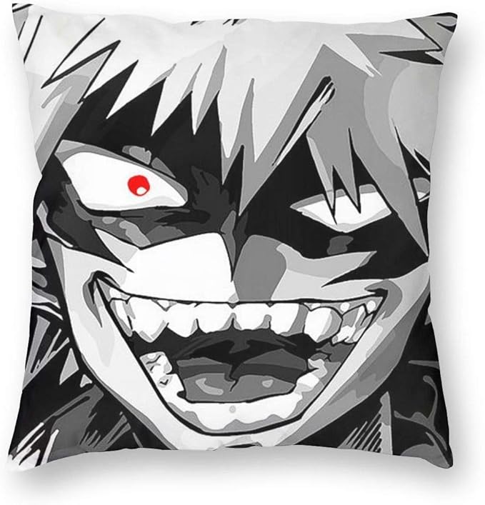 Bakugo Cushion Cover Throw Pillow Cover Durable Pillow Case Square Home