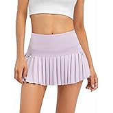 Raroauf Womens Pleated Tennis Skirts with Shorts High Waisted Mini Skirt Golf Skort Athletic Skirts Workout Pickball