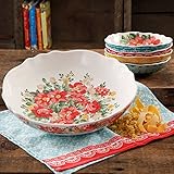 The Pioneer Woman Vintage Floral 5-Piece Pasta Bowl Set