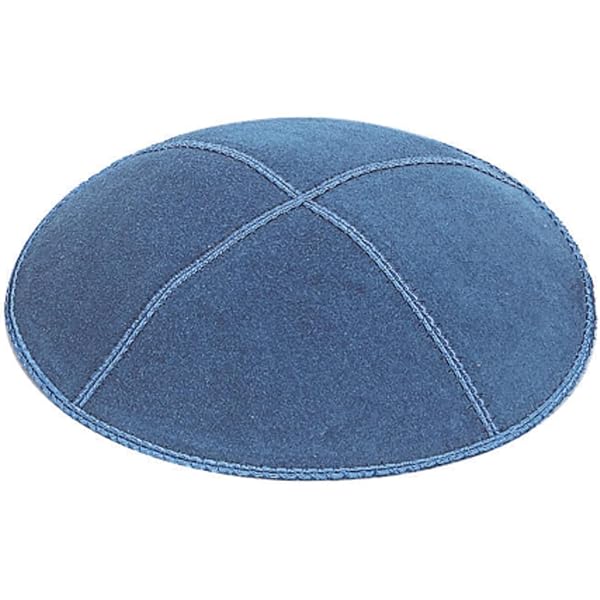 JL Kippha's Raso 20 CM Bianco Magen Davide Kippah EBREO Calotta GIUDAICO Kipa Yarmulke Sinagoga