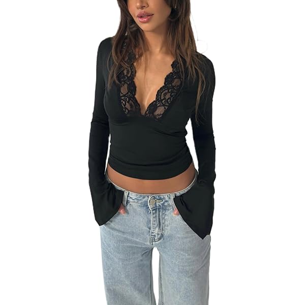 売れ筋商品|||ホワイトマーク カットソー トップス レディース Women's Cold Shoulder Lace Trim Knit Top Black White Mark Women's Cold Shoulder Lace Trim Knit Top - Macy's