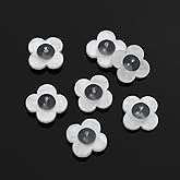 Comfortable Earring Backs Support for Droopy Ears, Hypoallergenic Rubber Lifter, Plastic Locking Backstop, Heavy Stud Support, 8 Pieces, Prevents Stretching and Tearing