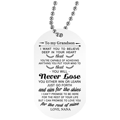 grandson dog tag necklace